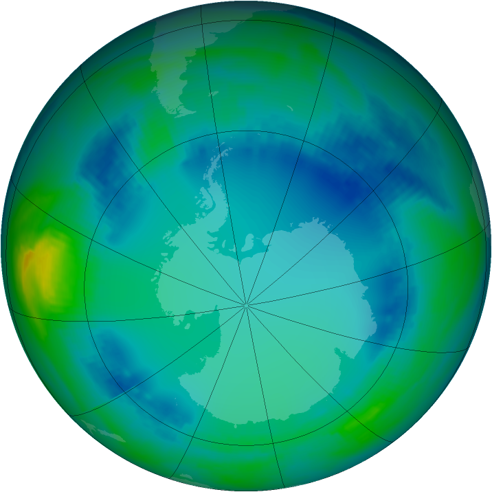 Ozone Map 2000-07-20